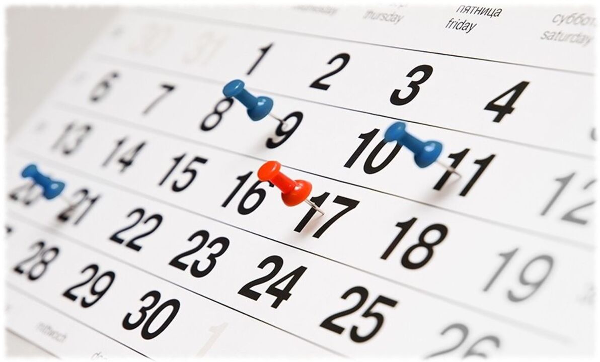 Favorite diet calendar
