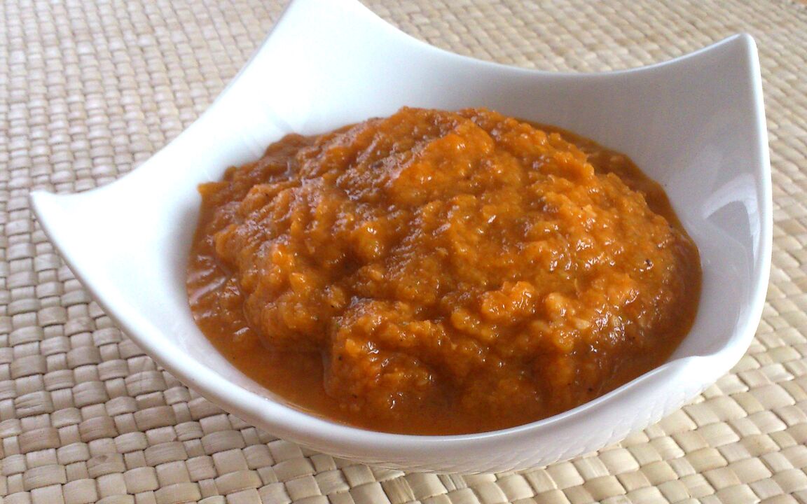 pumpkin caviar in a favorite diet