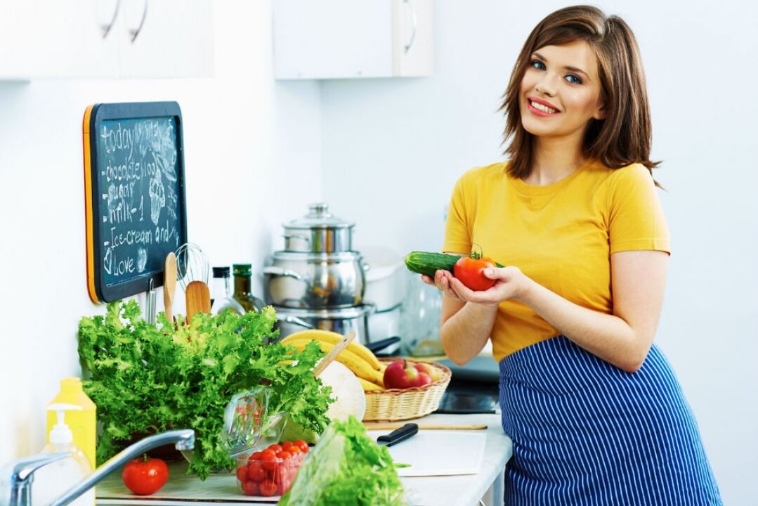vegetables in the favorite diet